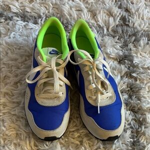 Nike Vibrant Blue and Neon Green Sneakers